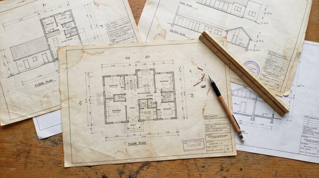 Architectural working drawings and construction documentation for residential building in Hyderabad